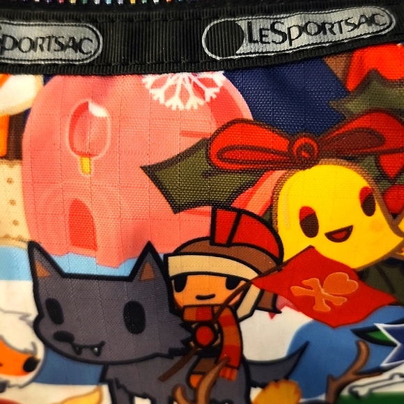LeSportsac X Tokidoki Dual Compartment Nylon Pouch - Picture 2 of 14